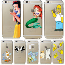Novelty Cartoon Holding Apple Cases For iPhone 6 6s
