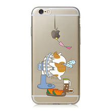 Novelty Cartoon Holding Apple Cases For iPhone 6 6s