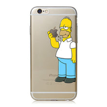 Novelty Cartoon Holding Apple Cases For iPhone 6 6s