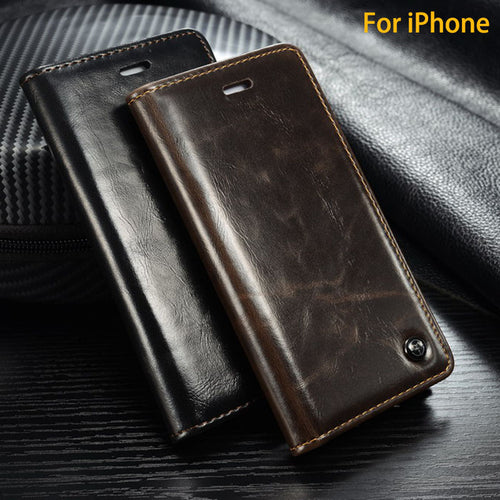 Leather Wallet Flip Cover For iPhone 6s