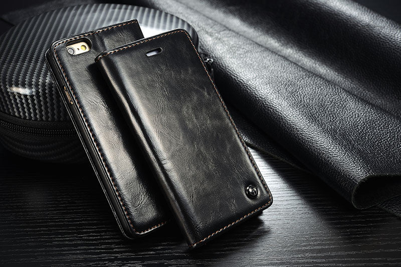 Leather Wallet Flip Cover For iPhone 6s