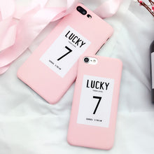Letter Lucky Seven Case For iPhone  5s/5 6/6s 6/6splus 7/7plus