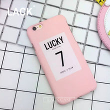 Letter Lucky Seven Case For iPhone  5s/5 6/6s 6/6splus 7/7plus