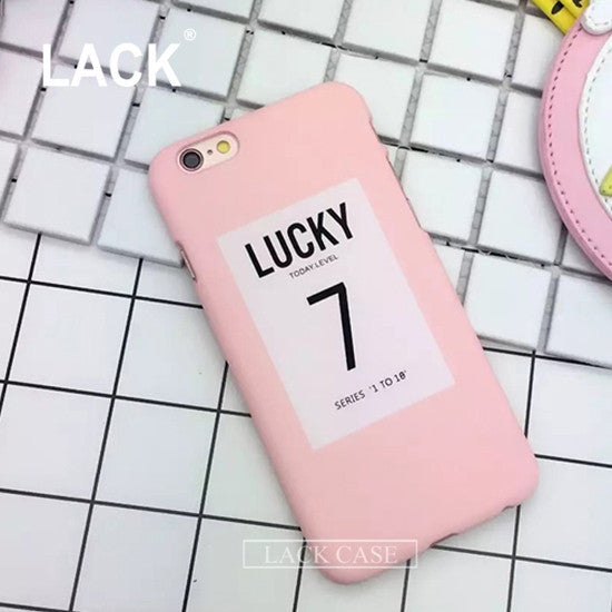 Letter Lucky Seven Case For iPhone  5s/5 6/6s 6/6splus 7/7plus