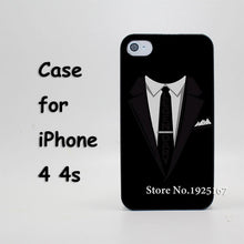 Dark Suit Case Cover for iPhone 4 4s 5 5s 5c 6 6s 6 Plus 6s Plus