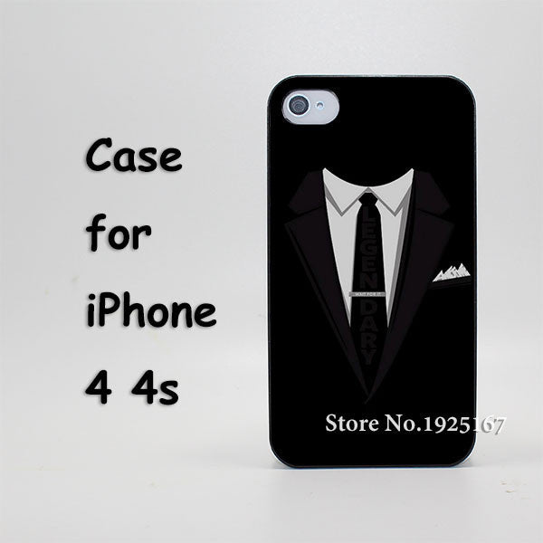 Dark Suit Case Cover for iPhone 4 4s 5 5s 5c 6 6s 6 Plus 6s Plus