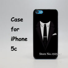 Dark Suit Case Cover for iPhone 4 4s 5 5s 5c 6 6s 6 Plus 6s Plus