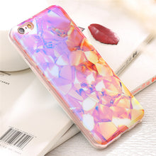 Modern Blue Ray Light Clear Phone Case For Iphone 7/7 Plus