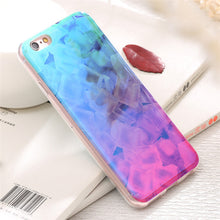 Modern Blue Ray Light Clear Phone Case For Iphone 7/7 Plus