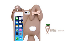 3D Rabbit Bunny Silicon Cover for iPhone 4/4S SE5/5s/5C 6/6s 6/6s Plus 7/7 Plus