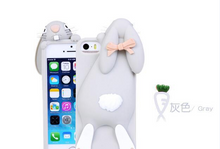 3D Rabbit Bunny Silicon Cover for iPhone 4/4S SE5/5s/5C 6/6s 6/6s Plus 7/7 Plus