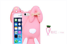 3D Rabbit Bunny Silicon Cover for iPhone 4/4S SE5/5s/5C 6/6s 6/6s Plus 7/7 Plus