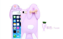 3D Rabbit Bunny Silicon Cover for iPhone 4/4S SE5/5s/5C 6/6s 6/6s Plus 7/7 Plus