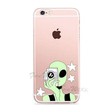Aliens Pattern Case For iPhone 6/6S 7/7 Plus 6/6s Plus 5/5S/SE