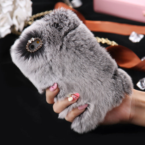 Luxury Hair Cover Diamond Woman Girly Phone Cases For