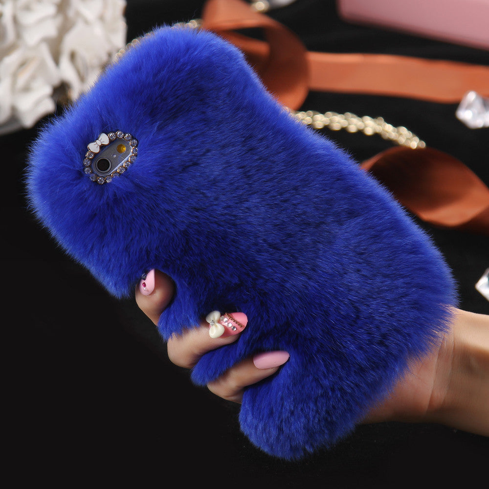 Luxury Hair Cover Diamond Woman Girly Phone Cases For