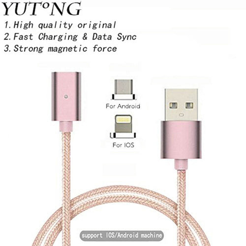 Magnetic Cable Micro Usb C Charger for IPhone 6 5s Plus Android Phone free ship