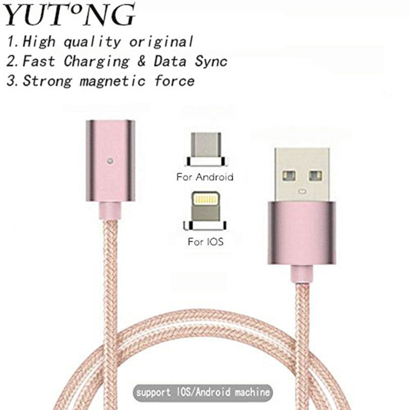 Magnetic Cable Micro Usb C Charger for IPhone 6 5s Plus Android Phone free ship