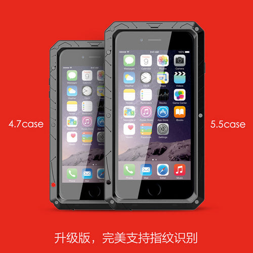 Waterproof Metal Phone Cases Cover For Apple iPhone 6 6s 6Plus 6sPlus 6 Plus