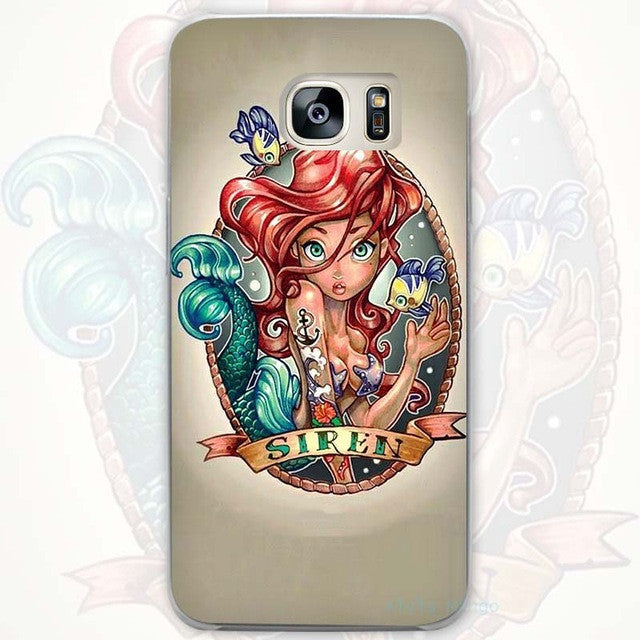 Princess Transparent Phone Case Cover for Samsung Galaxy S3 S4 S5 S6 S7 S8 Edge Plus