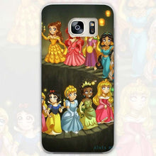 Princess Transparent Phone Case Cover for Samsung Galaxy S3 S4 S5 S6 S7 S8 Edge Plus