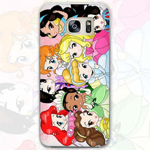 Princess Transparent Phone Case Cover for Samsung Galaxy S3 S4 S5 S6 S7 S8 Edge Plus