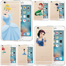 New Fashion Pattern Snow White Mermaid Princess Phone Case Cover Shockproof Case for iPhone 5 5s SE 6 6s 6plus 6s plus Phone Bag