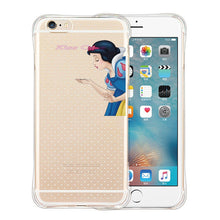 New Fashion Pattern Snow White Mermaid Princess Phone Case Cover Shockproof Case for iPhone 5 5s SE 6 6s 6plus 6s plus Phone Bag