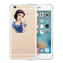 New Fashion Pattern Snow White Mermaid Princess Phone Case Cover Shockproof Case for iPhone 5 5s SE 6 6s 6plus 6s plus Phone Bag