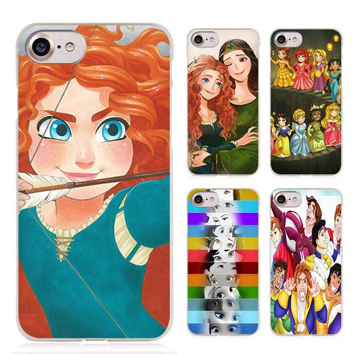 Princess Alice Ariel Clear Cell Phone Case Cover for Iphone 4 4s 5 5s SE 5c 6 6s 7 Plus