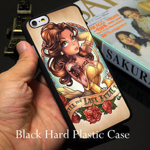Tattoo Punk Princess  Hard Transparent Phone Case for iPhone 7 6 6S Plus 4 4S 5C 5 SE 5S