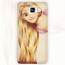 Tangled Princess Hard White Coque Shell Case Cover Phone Cases for Samsung Galaxy A3 A5 A7 2016 2017 A8 A9