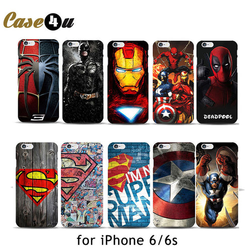 Marvel Hard Case Cover for iPhone 6/6s 10 Designs