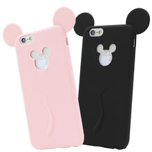 Mickey Mouse Ear Silicone Cartoon Phone Case Cover for iphone 6/6S