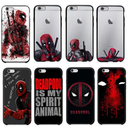 Deadpool Case For iPhone 5/5S/SE 6/6S 6/6s Plus