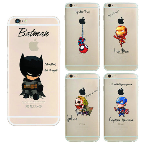 Novelty Characters iPhone Cases for iPhone 5/5S SE 6/6S 6Plus