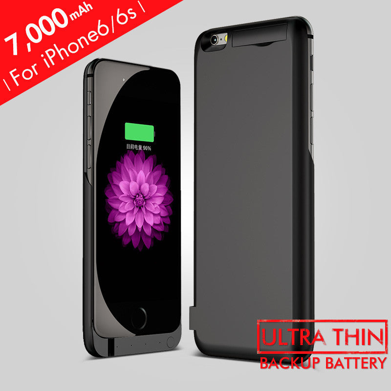 7000MAH Backup Power Case Cover for iPhone 6/6s Plus