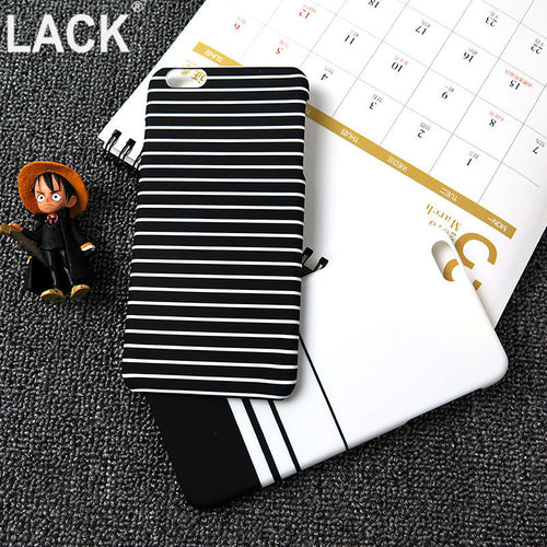 iPhone Covers Black and White Stripes Phone Cases For iPhone 6/6S 6Plus/6Splus 5/5S