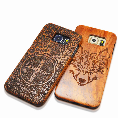 Natural Wood Embossed Case For iPhone 5 5s SE 6 6s Plus