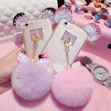 3D Crystal Cute Mice Ears Case For iPhone 5s 6 6S 7