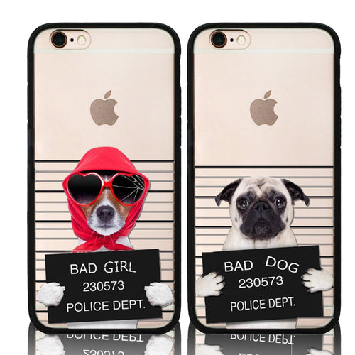 Cute Bad Dog Phone Case For Apple iPhone 6/6s 6/6s Plus 5/5s/SE