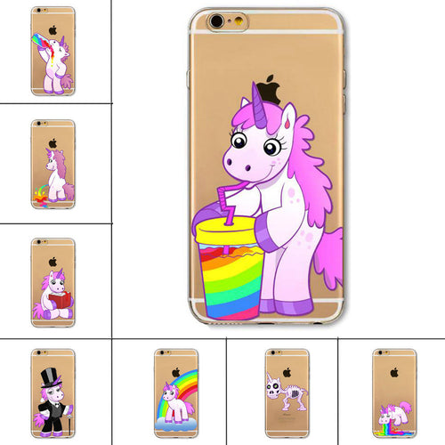 Cute Unicorn Rainbow Horse 4/4s 5/5s/SE