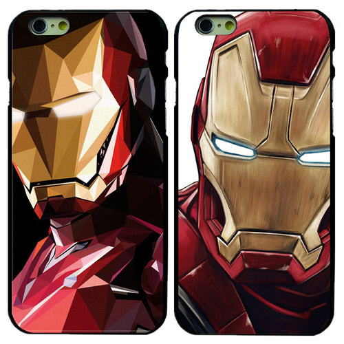 iron Man Patterns Hard Plastic Back Cover Case For iPhone 4 4S 5 5S 5c 6 6G 6S 6 Plus  6Splus