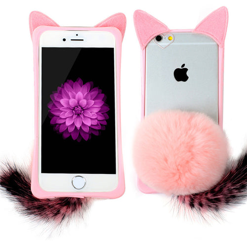 Cute 3D iPhone Case Fluffy Cat iPhone 6 6S Plus l