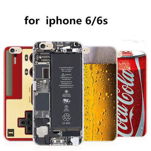 Novelty Case Cover For iPhone 5/5s/SE 6/6s 6/6S Plus 7/7 Plus