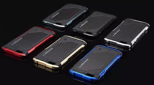 PRO Metal Aluminum Armour Carbon for Apple iPhone 6 6s Plus