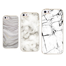 Marble solid color Soft Sillicon Transparent TPU mobile phone 5c